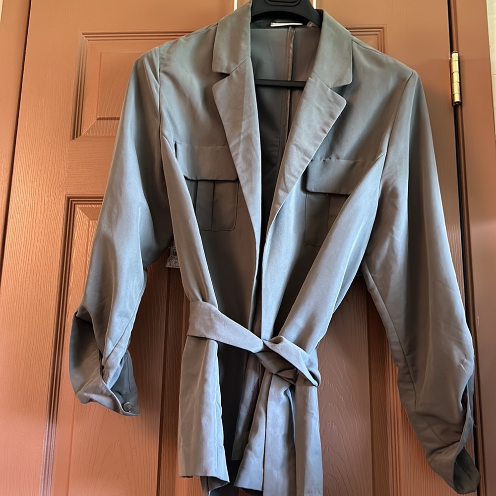 Chicos olive green jacket